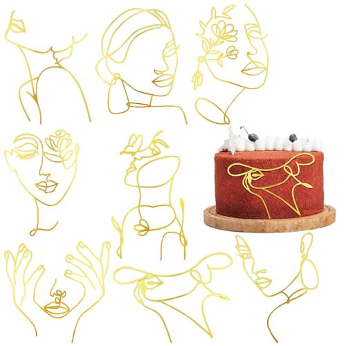8PCS Birthday Queen Cake Topper,Acrylic Cake Topper,Gold Happy Birthday Women Cake Toppers,Cake Toppers Queen Birthday Decorations Cake Decoration Party Supplies