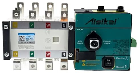 Controlador ATS 4P de 800 A y 1000 A Interruptor de transferencia automática de potencia dual Voltaje de control de 220 V Generador diésel eléctrico(1000A)