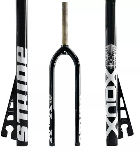 XOUX STRIDE 29 inch Threadless BMX Fork 1-1/8 inch, Black, FK01TD29BLK