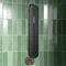 Duschablage schwarz metall 80x15cm | badezimmermöbel schmal | badezimmer regal wand metall | shampoo halterung für dusche | hängeregal bad | bathroom storage & organisation | bad ablage vertikale