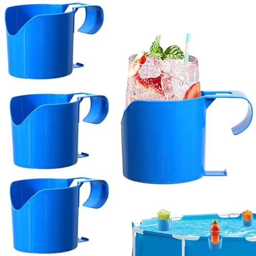4 Stück Pool Getränkehalter Poolrand Getränkehalter Pool Becherhalter Multifunktionaler Poolside Cup Holder Poolside Dosenhalter Für Abstellen Von Getränken Und Gegenständen