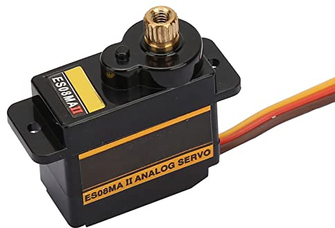 CYTGOUPER 4.8V-6V Digital Micro Metal Gear Servo Motor,32x11.5x24 mm Micro Servo Motor,12g 1.8 Kg 10 Seconds ES08MA II Servos for RC Helicopter Airplane Boat Robot Controls