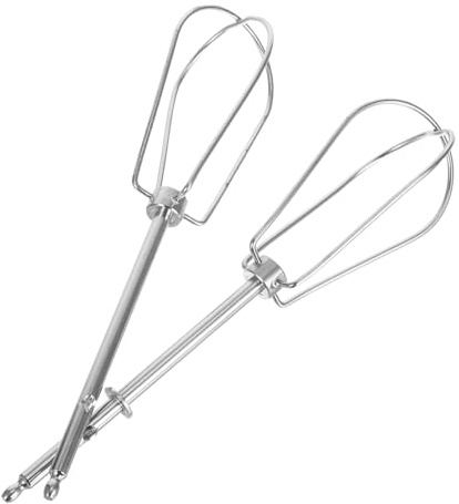 MUSISALY 2 Stück Rührstäbe für Handmixer aus Edelstahl Multifunktional und Einfach zu Benutzen als Ersatzrührbesen für Mixer in Silber