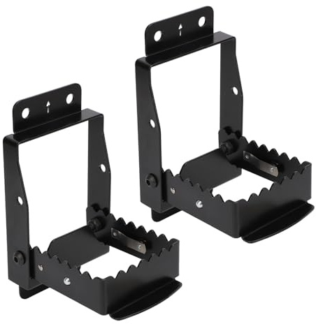 SIXRUN Repose-pieds pour VTT, Repose-pieds Passager Pliables en Métal à 4 Roues, capacité de Charge Améliorée, Compatibles avec Sportsman et Grizzly