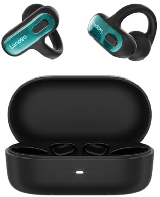 Lenovo Open-Ear Clip-on Earbuds X500 Schwarz | Bluetooth Kopfhörer | In Ear Kopfhörer | Kabellos