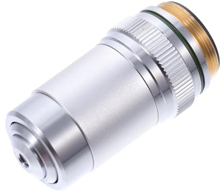 Luxshiny Achromatic Construction Objective Biological 20x Lens Microscope with Precision Machined Steel and Smooth Polished for Laboratory Use