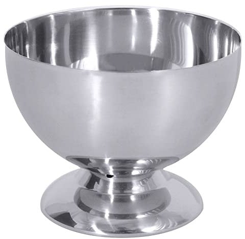 Contacto Edelstahl Eis- oder Früchtebecher, 0,25 l Volumen, Durchmesser 10,5 cm, Höhe 8 cm