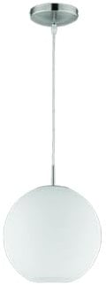 Reality, Suspension, Moon 1xE27, max.60,0 W Verre, Blanc, Corps: Verre opale, Blanc Ø:25,0cm, H:150,0cm IP20