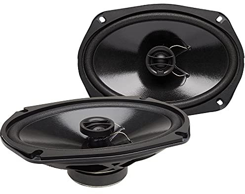 Powerbass S-6902T Koaxial-Lautsprecher, 6 x 9, dünne Halterung, 2 Stück (S6902T)