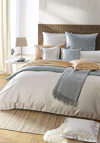 Curt Bauer Mako Satin Uni Bettwäsche 135x200 (silbergrau)