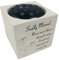 'SADLY MISSED' DIAMANTE GRAVE FLOWER POT by David Fischhoff