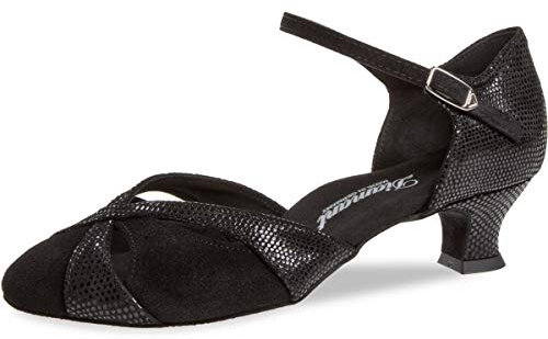 Diamant Damen 142-112-084 Standard-& Latintanzschuhe, Schwarz (Schwarz 084)