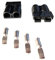 eXODA Kit de connecteur Chariot élévateur pour câble de batterie Prise de charge 50A 10 mm² Connecteur de câble gris