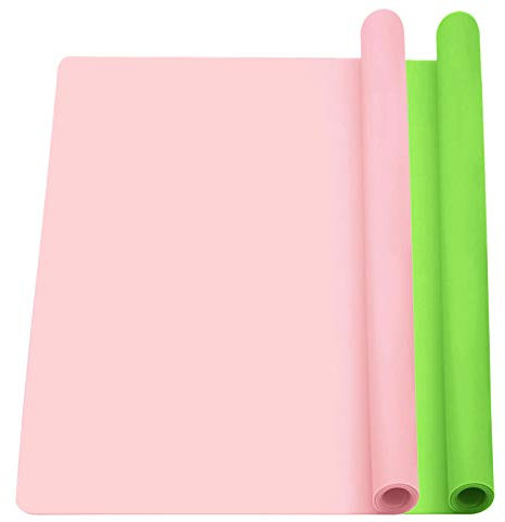 VEGCOO 2pcs Extra Large Silicone Mat Craft Mats Silcone Mat Silicone Sheet for Crafts Jewelry Casting Resin Moulds Mat 40cm*30cm