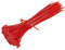 Wiederverwendbar, wiederlösbare mehrweg Premium-Kabelbinder in Rot (100 Stück, 200mm x 4,8mm), UV-, Hitze- und Kälteresistent, extra stark.