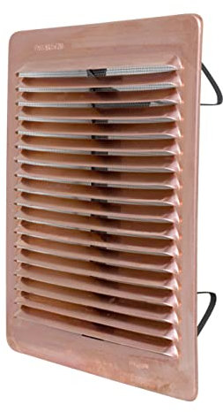 La Ventilazione LAMR2323RA Griglia di Ventilazione quadrata con rete e molle, Rame, 228x228 mm