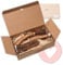 FOURLEGS® natürlicher Kausnack für Hunde aus 100% Hirschgeweih - Mineralstoffe, Kauspielzeug, Kaustange, Wildgeschmack, Geweih, Knochen, Hirsch, Kauartikel - Größe XXL ganz Sparpaket (5 Stück)