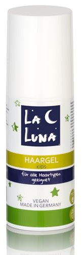 Haargel für Kinder,Kids Styling Haar|vegan||Made in Germany|ohne Alkohol Parabene|Mädchen Jungen|nicht klebend| wasserlöslich|Hair Pflege Kleinkind Kinderhaar Stylen,LA LUNA®100ml