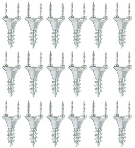 ZHUOZ 50pcs Vis Autotaraudeuses en Acier au Carbone, 1,5 cm, M4 x 1,5 cm, Pointe Autoperceuse, Tête Hexagonale Plate, Filetage UNC, Galvanisé, Pour Plinthes en Bois Massif et Fixations de Meubles