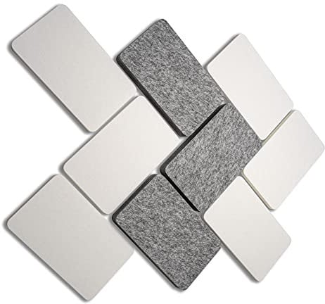 FENNEXT® Schallabsorber Wand Paneele [6 Stk.] für spürbar reduzierte Geräusche I Modernes Akustikbild u.a. als Schallakustik Decke I Unbedenkliche Akustikpaneele hergestellt in der EU I 3D Panels