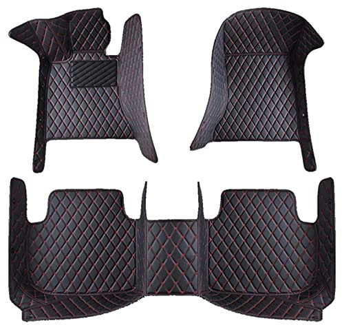 FußMatten Leder Fussmatten Auto Für Mercedes Benz GLB X247 AMG 35 4MATIC 2020-2022, Allwetter FußMatte Wasserdichte Anti-Rutsch Automatten Teppiche