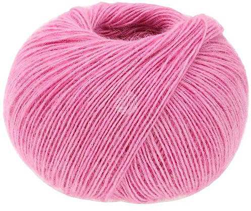 LANA GROSSA Ecopuno | Edle Netzgarnstruktur aus Baumwolle gefüllt mit Merino/Alpaka | Handstrickgarn aus 17% Schurwolle & 11% Alpaka Wolle | 50g Wolle zum Stricken & Häkeln | 215m Garn FB 82
