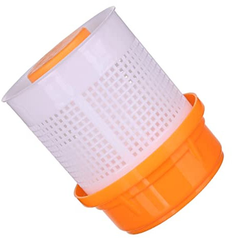 Cabilock Manual Vegetable Dehydrator Water Remover Hand Press Food Dryer for Home Use Orange Color Efficient Fruit and Vegetable Drying Tool