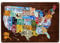 EMOHAT Nummernschild Karte der Vereinigten Staaten USA Metallschild Home Wohnzimmer Veranda Dekor Geschenke Wanddekoration Blechschild Schuppen Büro Handwerk Zimmer Wohnzimmer 30,5 x 20,3 cm