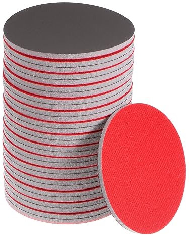 sourcing map 30pcs 3000 Grit Abrasivo Spugna 5 Pollici Hook and Loop Spugna Disco Abrasivo Bagnato/Asciutto per Auto Legno Cartongesso Metallo