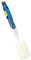 Duiaynke Long Handle Sponge Bottle Brush, 5 Kinds Cleaning Brush Heads, for Cleaning Teacups Bottle Nipples Tumblers Vase (Blue)