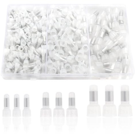YIXISI 250 Pezzi Connettori a Estremità Chiusa, Kit Terminale con Cappuccio a Crimpare per Filo Chiuso, Nylon, 3 Modelli, 22-16/16-14/12-10 AWG