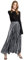 MilyaDE Damen Lang A-Linie Plisseerock Maxi Faltenrock Blingbling, Silber XXL