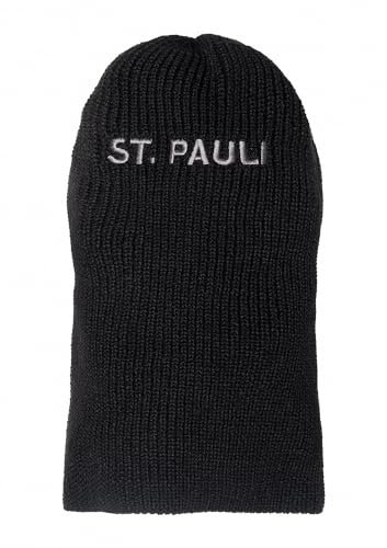 FC St. Pauli - Schriftzug - Motorradmaske Mask Balaclava Sturmhaube Sturmmaske schwarz