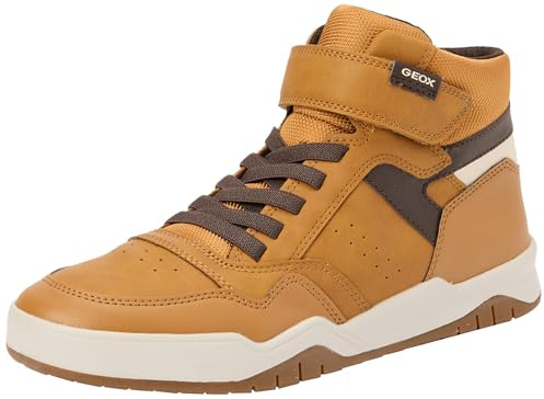 Geox J Perth BOY F, Sneaker, Brown