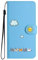 Jeffene for iPhone Xr (6.1 inch) Case,PU Leather Flip Wallet Cover with [Kickstand][TPU Inner Shell][Card Holder],Blue&Cat