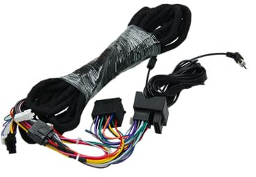 RICBAFEE Câble d'Extension Compatible avec BMW Série 3 E46, Série 5 E39, X5 E53, Câble de Rallonge de Connexion d'Autoradio pour Alimentation et Radio