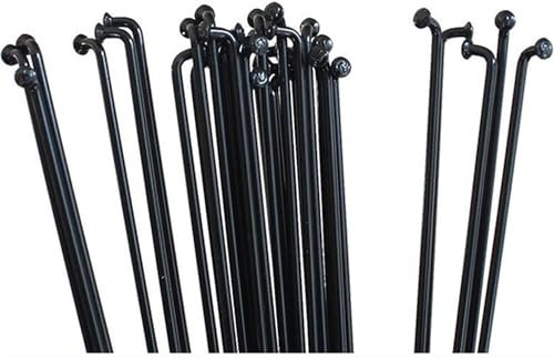 Fahrradspeichen, Fahrradspeichen aus Edelstahl, Fahrrad-Edelstahl-BK-Stahlspeichen, 36 Stück, Fahrradspeichen, 14 G, J-Biegung, Stahl-Fahrradspeichen mit Nippeln, 82–298 mm, individuelle Größe (Farbe: