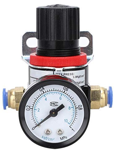 Kugelhahn, hydraulischer Kugelhahn, Wasserrohrventil, Druckminderventil mit 8-mm-Verbindung, Druckregler, Luftpumpen-Verarbeitungszubehör, Kunststoff-Stahl-Lochteile, Verbindungsschnalle, Druckeinstel