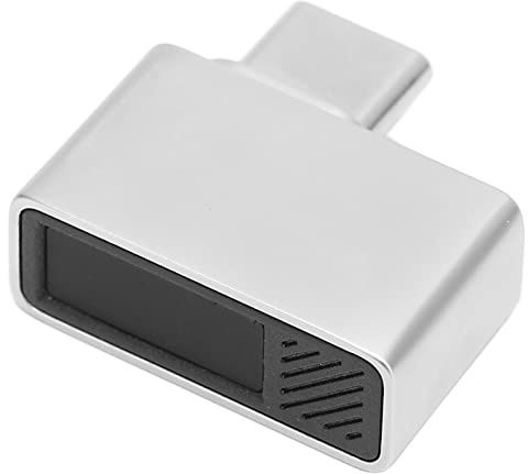 Cuifati USB-C-Fingerabdruckleser, 360°-Erkennung, Fingerabdruckscanner, 0,5 Sekunden Touch-Schnellanpassung, Tragbarer Biometrischer Scanner, USB-C-Fingerabdruck-Logger, PC-Dongle für