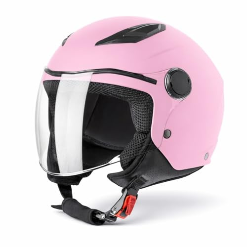VINZ Magic Motorrad Helm Kinder | Kinder Jethelm in Gr. YS-YXL | Kinderhelm Motorrad, Roller, Mofa & Moped | ECE 22.06 Zertifiziert