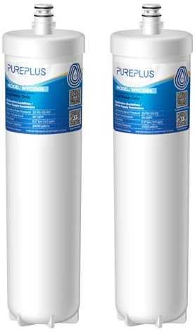 PUREPLUS DW80/90 Wasserfilter unter der Spüle, 20.000 Gallonen, 99,99 % Chlorreduzierung, Ersatz für Aqua-Pure AP-DW80/90, AP-DWS1000, Kohler K-201-NA, Kohler K-202-NA (2 Stück)
