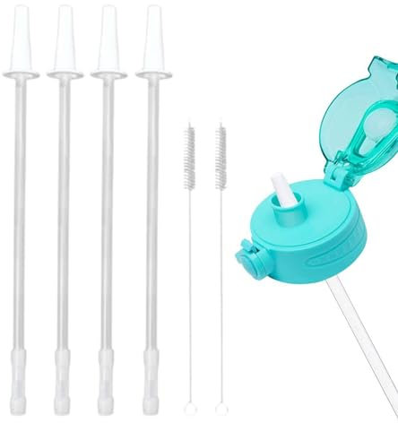Gdiojnfg Water Bottle Straw Replacement, Water Bottle Straw, Replacement Straws For Water Bottles, Adjustable Straws For 128oz And 64oz Water Bottles, 1/Half Gallon Water Bottles With Cleaning Brushes