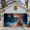 Surwin Weihnachten Garagentor Deko, Weihnachtsdeko Große Garagentor Banner, Modern Weihnachtsdeko Innen und Außenbereich Party Weihnachten Deko Garage Tür Fotohintergrund (180x400cm,Weihnachtsbaum 4)