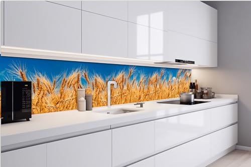 Dimex Küchenrückwand Folie Selbstklebend WEIZENFELD 420 x 60 cm | Klebefolie - Dekofolie - Spritzschutz für Küche | Made in EU