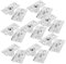 OSOLADY 8pcs Adjustable Stainless Steel Catch Door Hardware with Strike Plate for Closet and Sliding Barn Doors Secure and User-Friendly Design for Enhanced Home Security