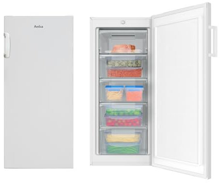 Amica Congelatore 145 L 55 cm larghezza EEK C Congelatore Bianco 4 cassetti