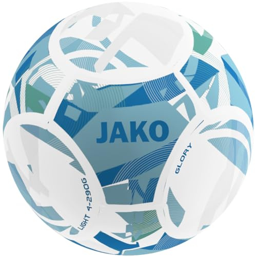 JAKO Lightball Glory, weiß/lightblue/JAKO blau, 4 (290g)