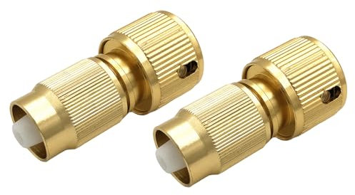Ldabrye Lot de 2 kits de réparation de tuyau d'arrosage extensibles en aluminium pour robinet d'arrosage