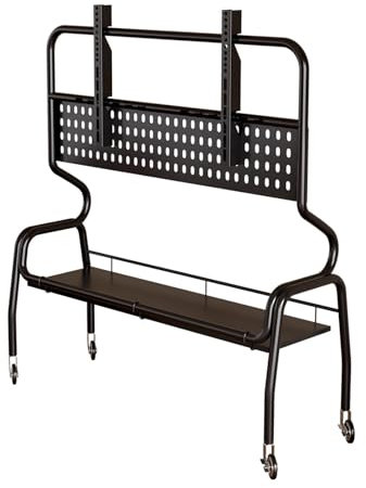 CMYCYDDPLY Mobile TV Stand, Television Stands for 43-85 Inch, Mobile TV Cart With Storage Rack, for Bedroom, Outdoor, Business, School(Black,90cm)