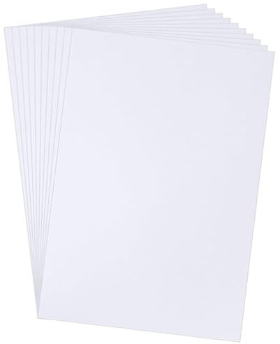 25 Stück A4 Schrumpffolien Schrumpffolie Durchscheinend Nachfüllset Schrumpffolie Zum Bemalen Schrumpfende Plastikfolien zum Basteln Schrumpffolienplatten Matt-Dicke 0.3mm